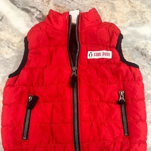 Cool Dude red vest with penguin